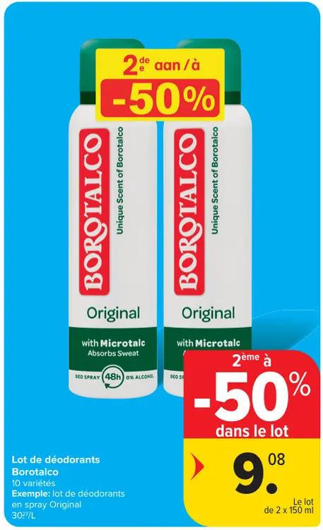 Offre: Déodorants