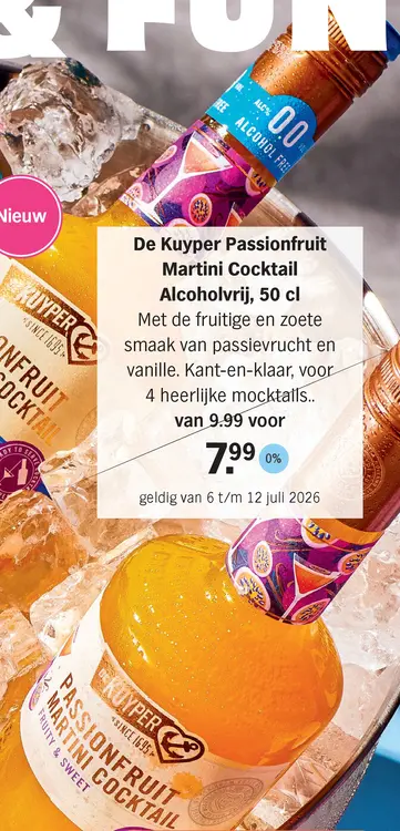 Aanbieding: Passionfruit Martini Cocktail Alcoholvrij