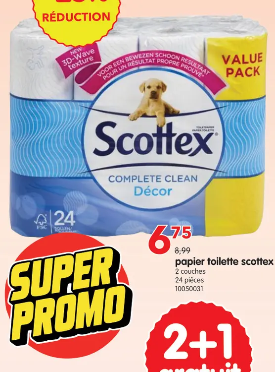 Offre: papier toilette