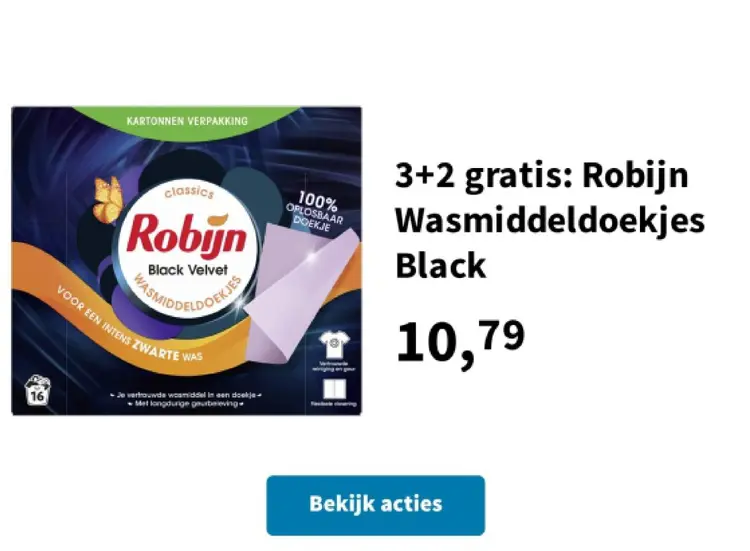 Promotie: Wasmiddeldoekjes Black
