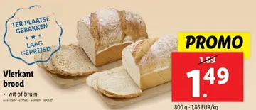 Aanbieding: Vierkant brood