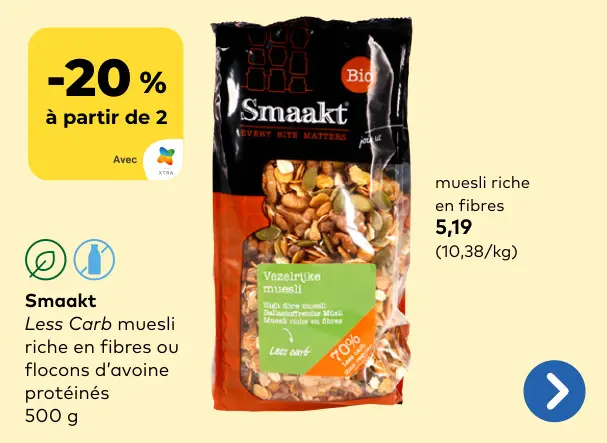 Offre: Muesli riche en fibres