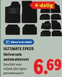 Aanbieding: Universele automattenset