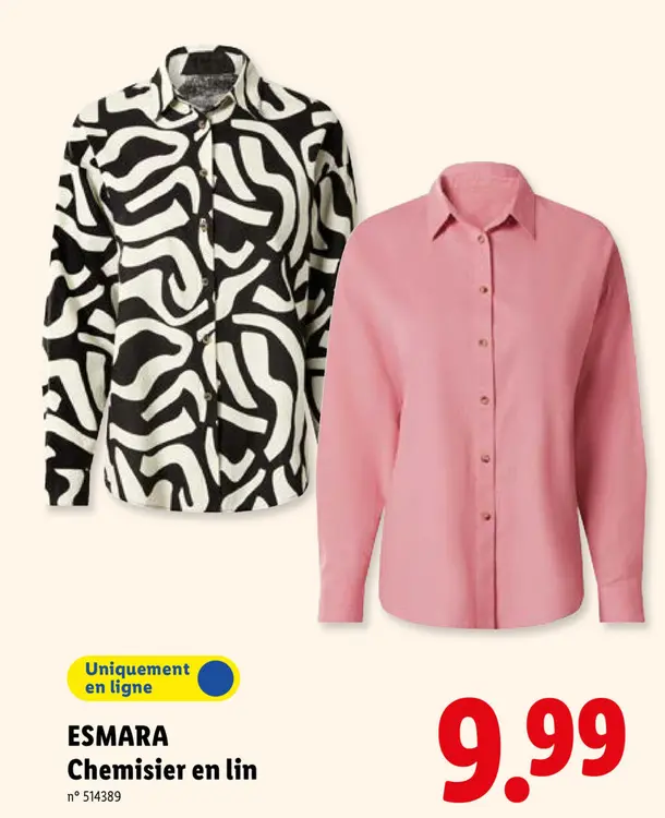 Offre: Chemisier en lin