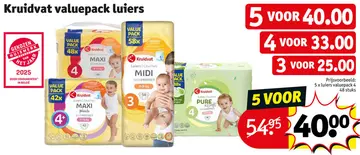 Aanbieding: Kruidvat valuepack luiers