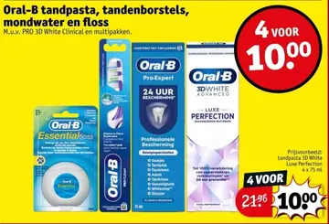 Aanbieding: Oral-B tandpasta, tandenborstels, mondwater en floss