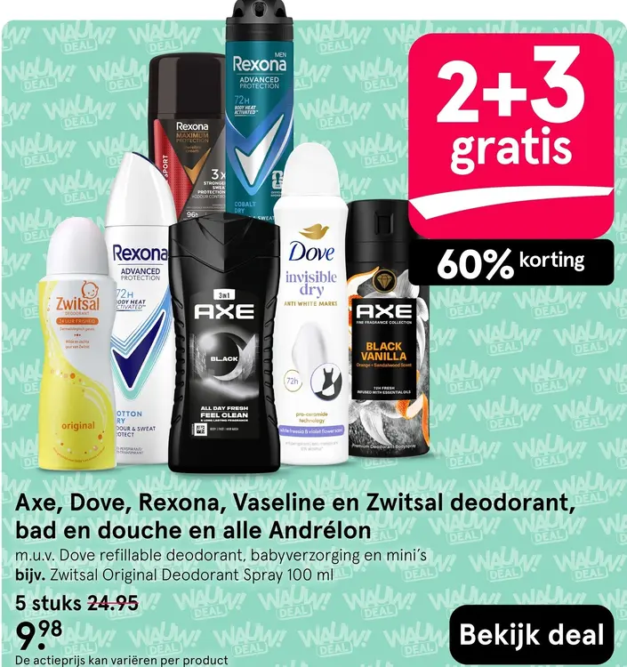 Aanbieding: Deodorant, bad en douche en alle Andrélon