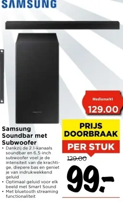 Aanbieding: Soundbar met Subwoofer