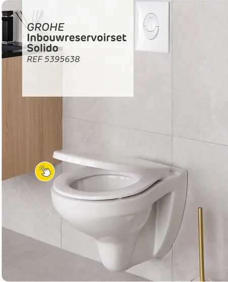 Promotie: Grohe inbouwreservoir set solido i soft-close toiletzitting