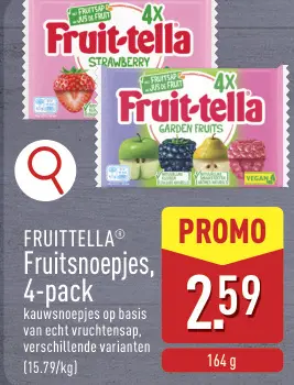 Promotie: Fruitsnoepjes, 4-pack