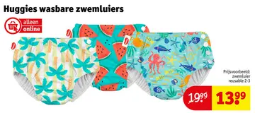 Aanbieding: Wasbare zwemluiers