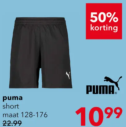 Aanbieding: Puma IndividualLIGA 2 kinder sportshort zwart blauw
