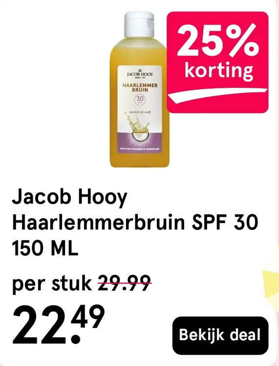 Aanbieding: Haarlemmerbruin SPF 30
