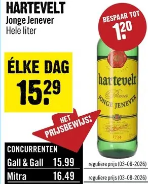 Aanbieding: Hartevelt Jonge Jenever 100 cl