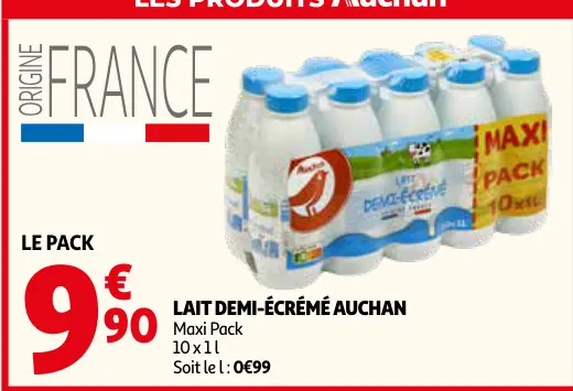 Promotie: Lait demi-écrémé