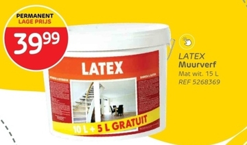 Aanbieding: Latex Muurverf Mat Wit