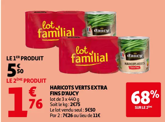 Offre: Haricots verts extra fins