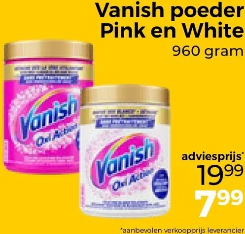Aanbieding: Poeder Pink en White 960 gram