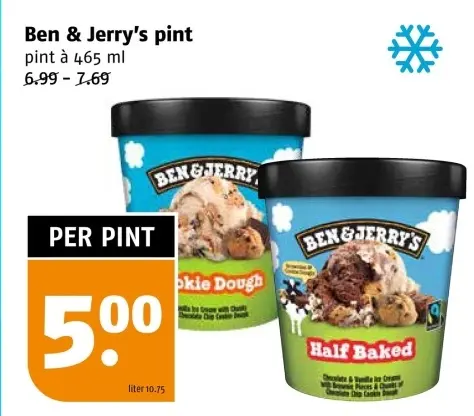 Aanbieding: Ben & Jerry's pint
