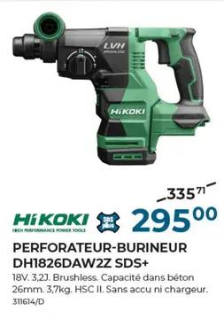 Offre: PERFORATEUR-BURINEUR DH1826DAW2Z SDS+