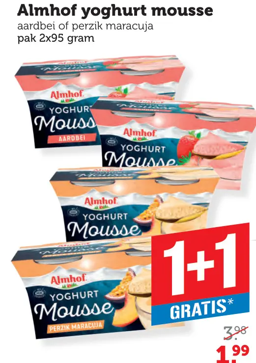 Aanbieding: yoghurt mousse