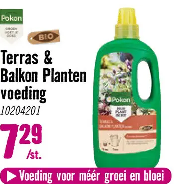 Aanbieding: POKON Bio Terras & Balkon Planten voeding 1l