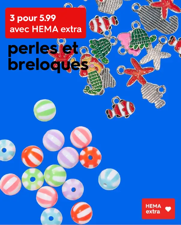 Offre: perles et breloques