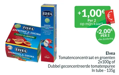Promotie: Tomatenconcentraat en groenten