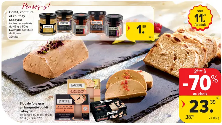 Offre: Bloc de foie gras en barquette ou kit