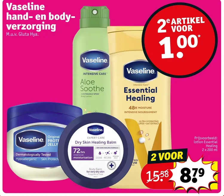 Aanbieding: Vaseline hand- en body-verzorging