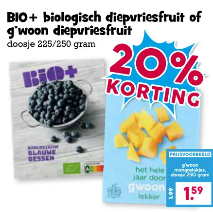 Aanbieding: diepvriesfruit