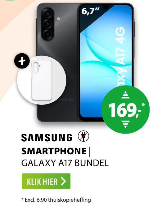 Aanbieding: Galaxy a17 bundel