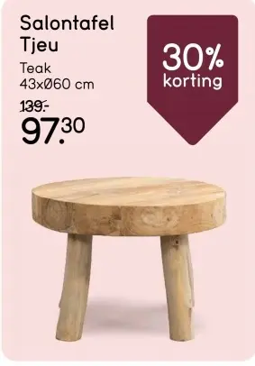 Aanbieding: Salontafel Tjeu