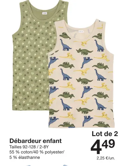 Offre: Débardeur enfant