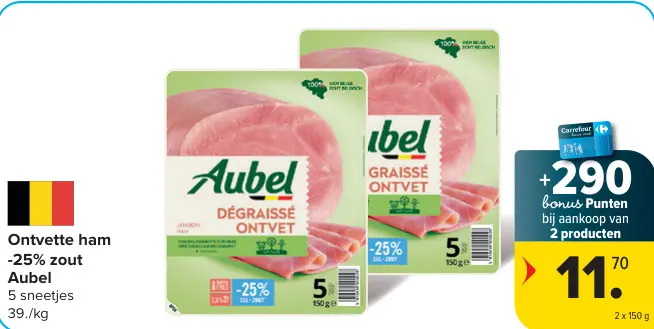 Promotie: Ontvette ham -25% zout