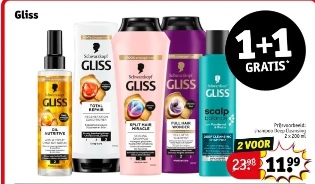 Aanbieding: Gliss Shampoo Deep Cleansing
