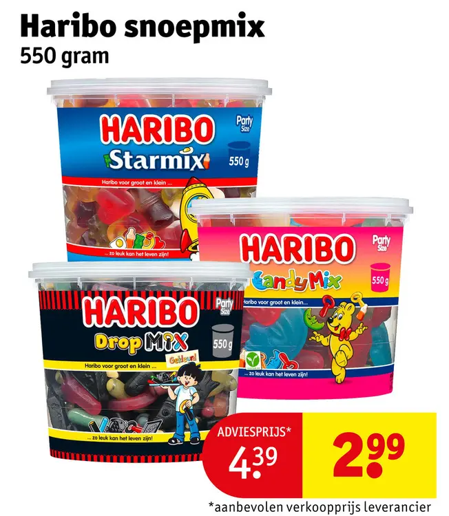 Aanbieding: Haribo snoepmix