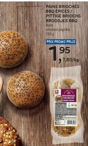 Offre: Pains briochés bbq épicés / pittige brioche-b