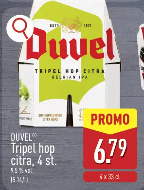 Promotie: Tripel hop citra