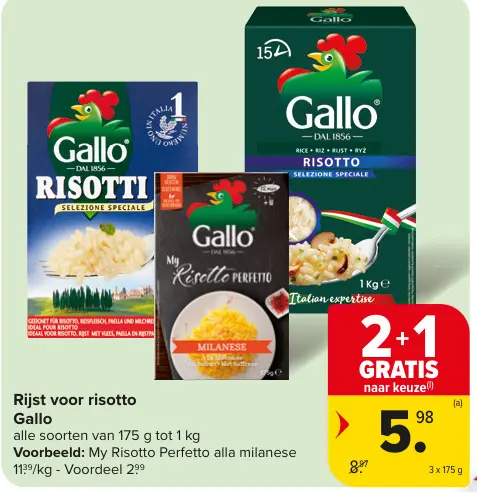 Promotie: Rijst voor risotto