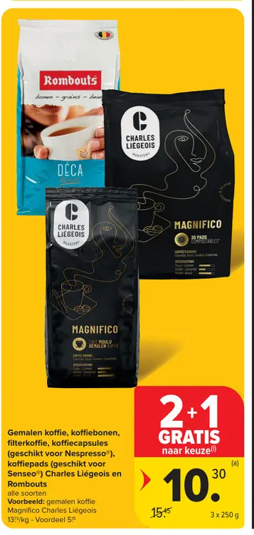Promotie: Gemalen koffie, koffiebonen, filterkoffie, koffiecaps