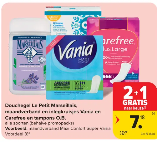 Promotie: Douchegel Le Petit Marseillais, maandverband