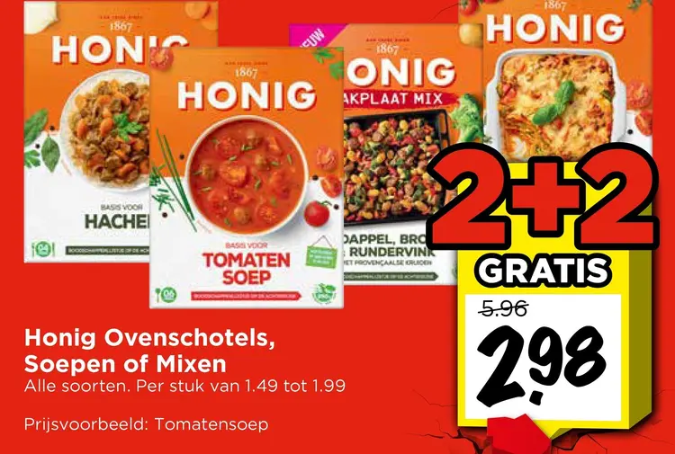 Aanbieding: Honig Ovenschotels, Soepen of Mixen