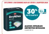Offre: Alèses jetables