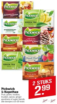 Aanbieding: Pickwick 1-Kopsthee