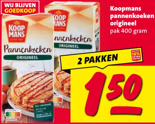 Aanbieding: Pannenkoeken origineel