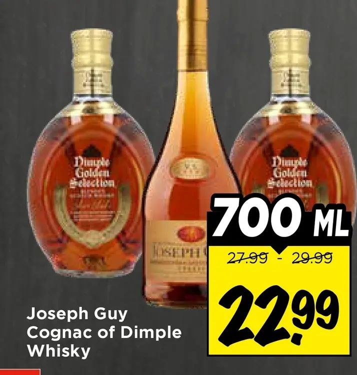 Aanbieding: Cognac of Dimple Whisky