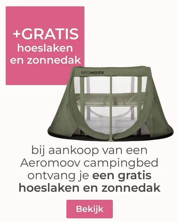 Aanbieding: Aeromoov campingbed + GRATIS hoeslaken en zonnedak