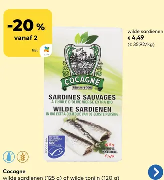Aanbieding: wilde sardienen