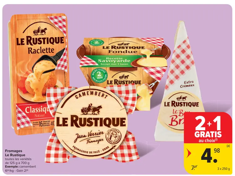 Offre: Fromages Le Rustique
